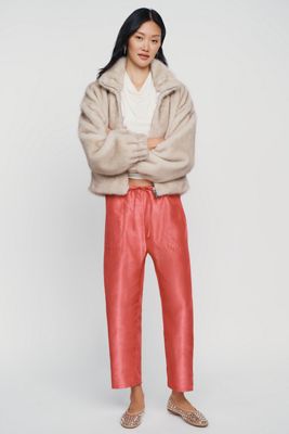 Pantalones Cónicos de Tafetán Marnie Maeve