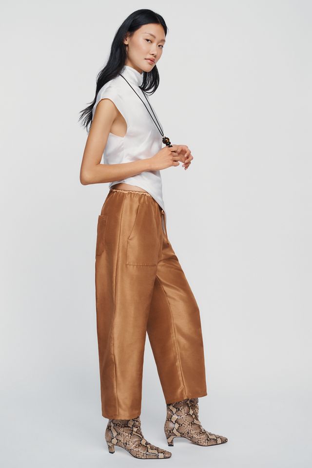 Pantalones Cónicos de Tafetán Marnie Maeve #1