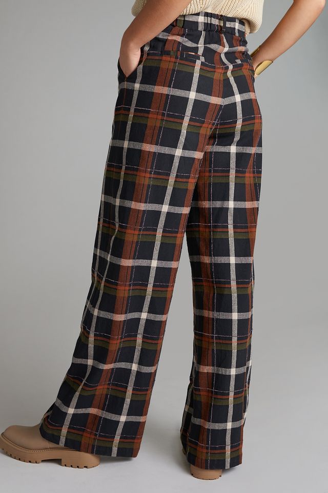 Straight Plaid Pants | Anthropologie