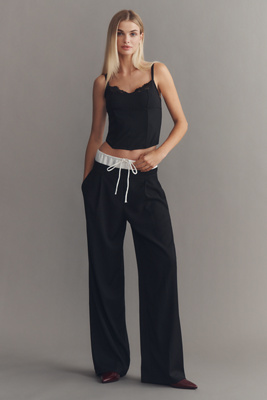 Lioness Frankie Drawstring Pants In Black