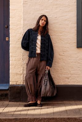 By Anthropologie Lace Genie Balloon Trousers