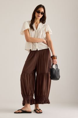 Pantalones Globo de Encaje Estilo Genio By Anthropologie
