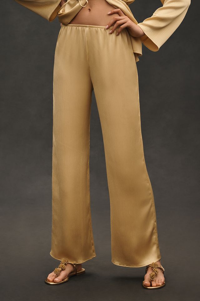 Mare Mare Pleated Satin Pants #2