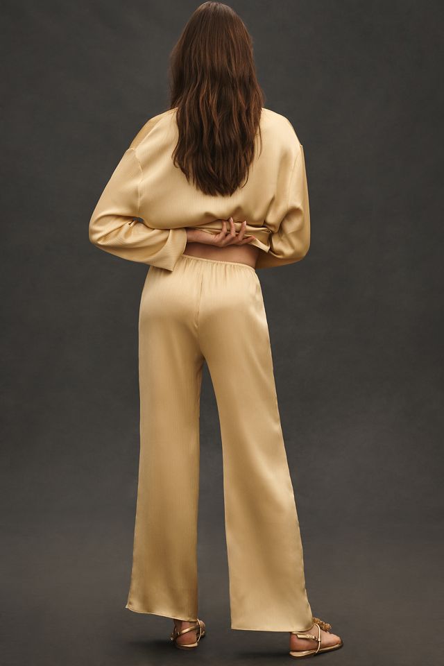 Mare Mare Pleated Satin Pants #3