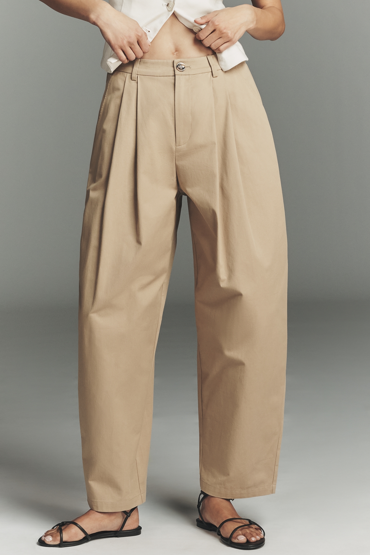 Mare Cotton Tapered Chino Pants