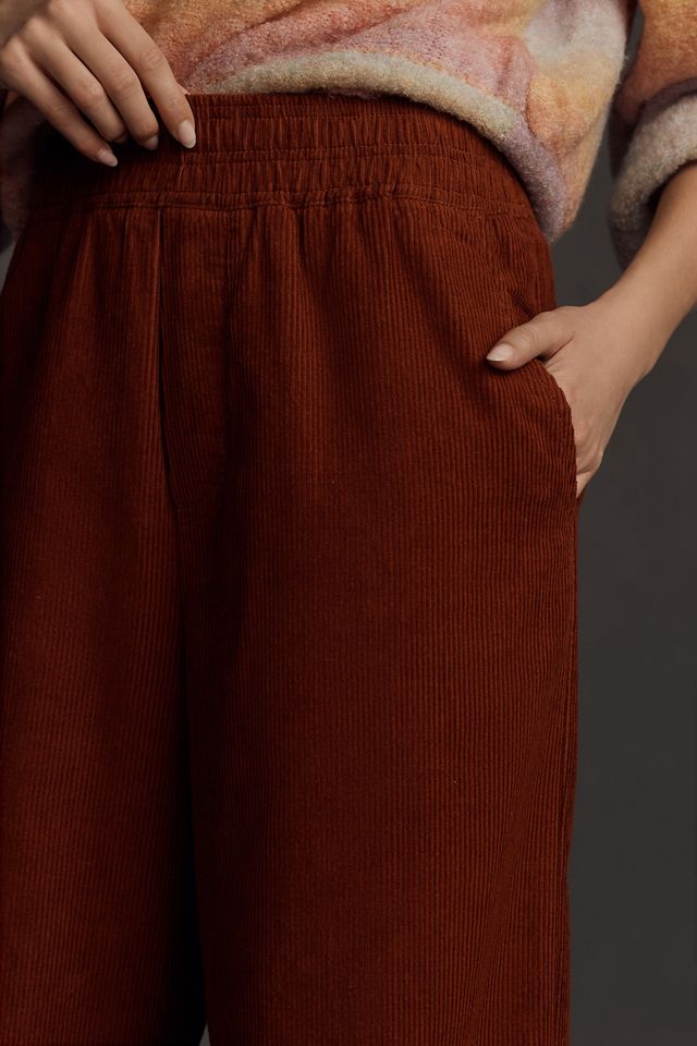 Maeve Corduroy Pull-On Trouser Pants #2