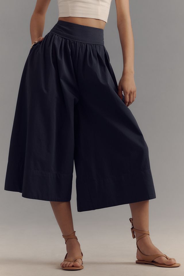 Pantalones Cortos Poplin de Pierna Ancha Maeve #2