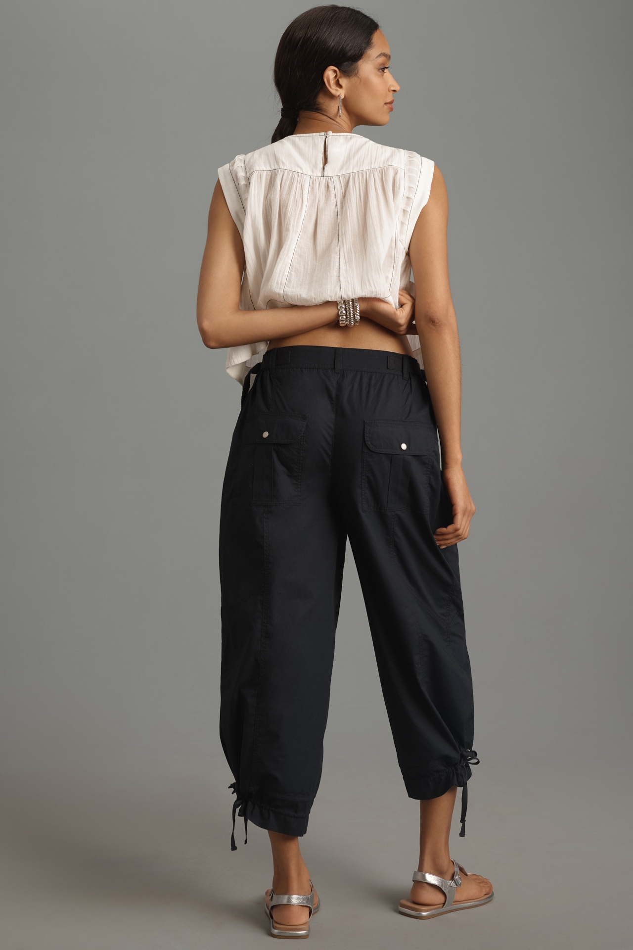 By Anthropologie Cropped Parachute Pants