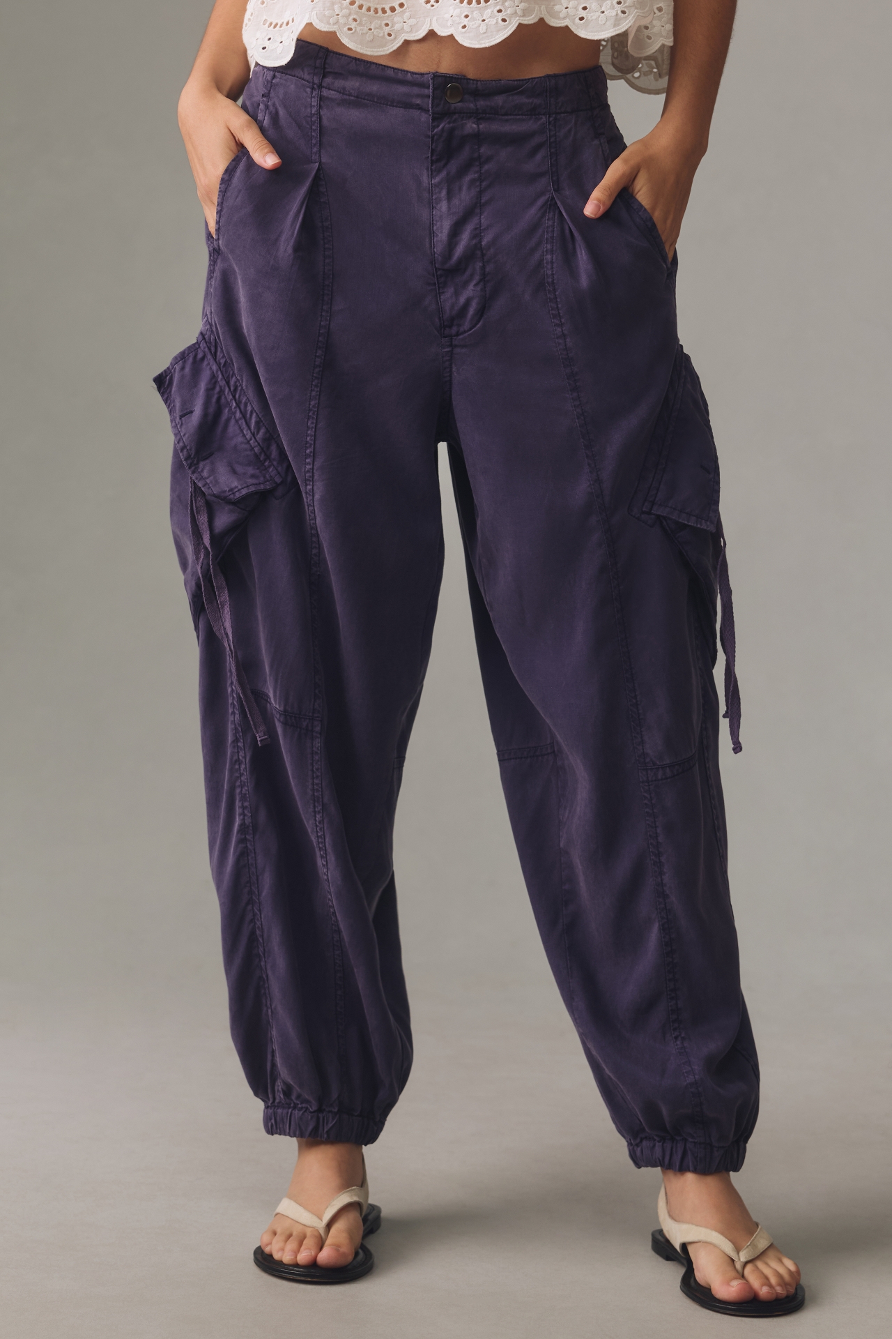 Pilcro Offshore Linen Parachute Pants