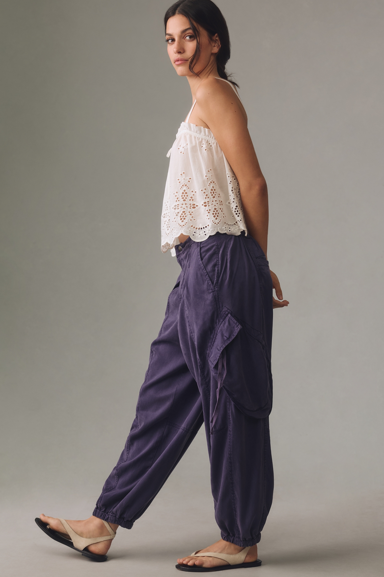 Pilcro Offshore Linen Parachute Pants