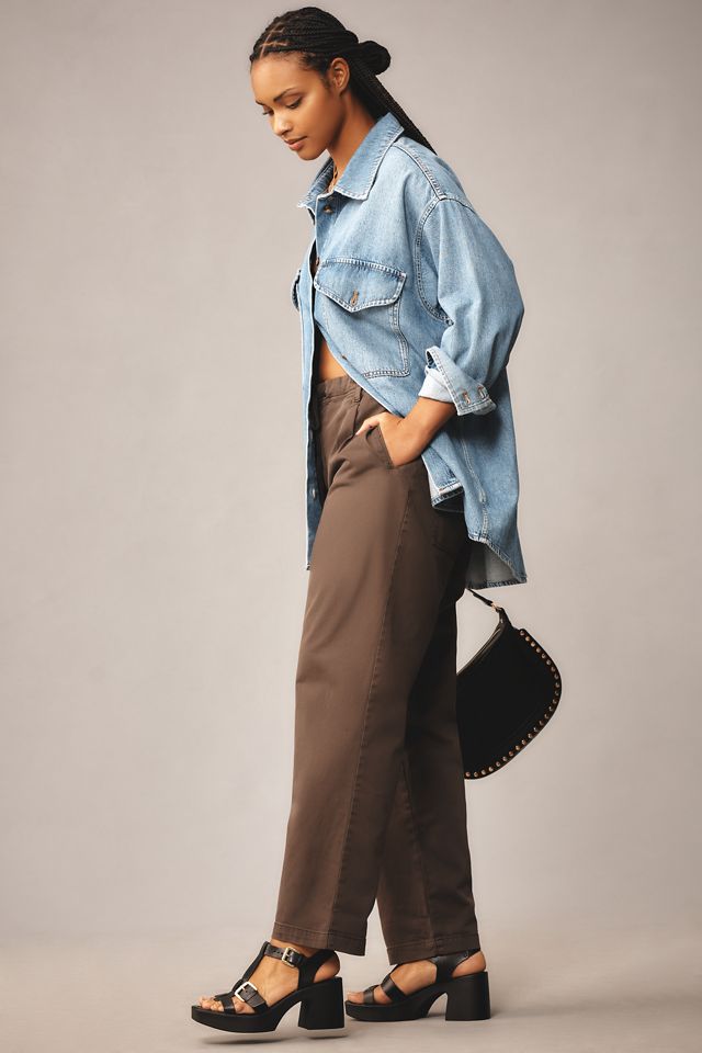 Pilcro Low-Rise Chino Pants | Anthropologie
