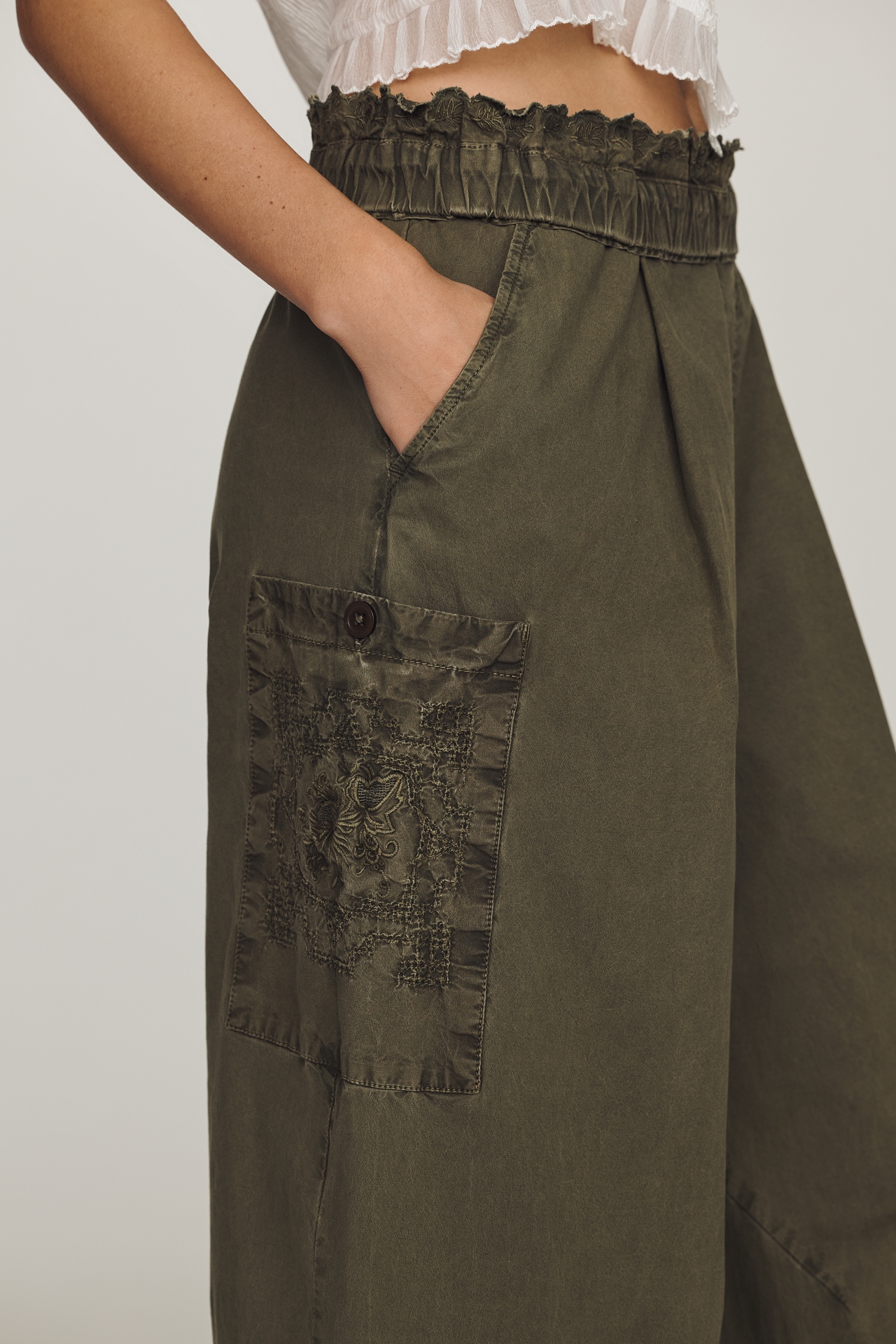 By Anthropologie Vintage Foldover Pants