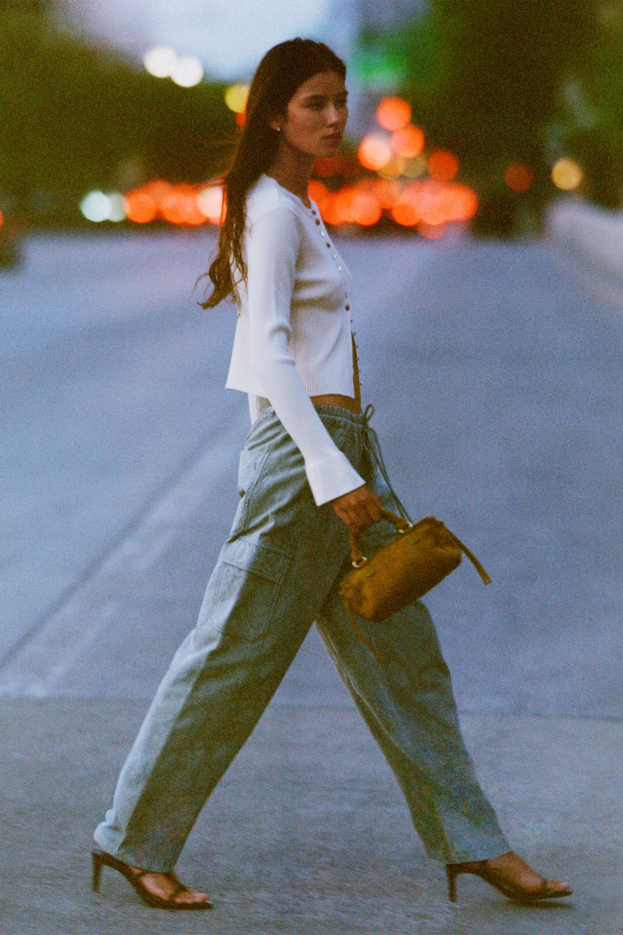 Pilcro Izzie Relaxed Full-Length Cargo Barrel Pants