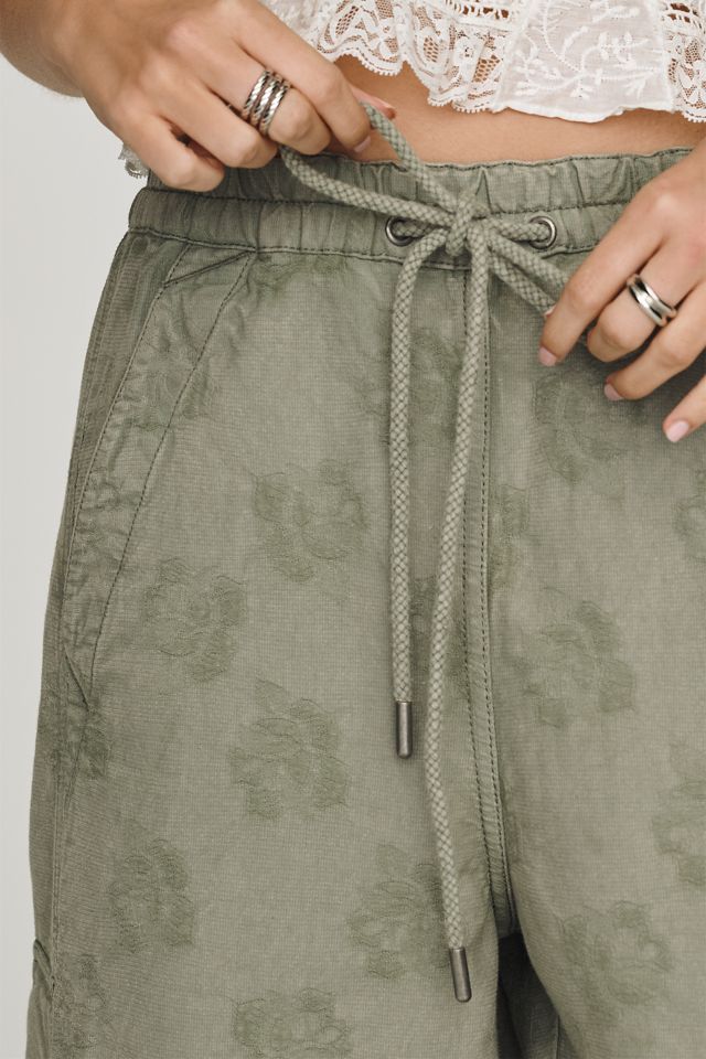 Pilcro Izzie Relaxed Pull On Full Length Barrel Pants | Anthropologie