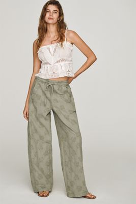 Pilcro Izzie Relaxed Full-Length Cargo Barrel Pants