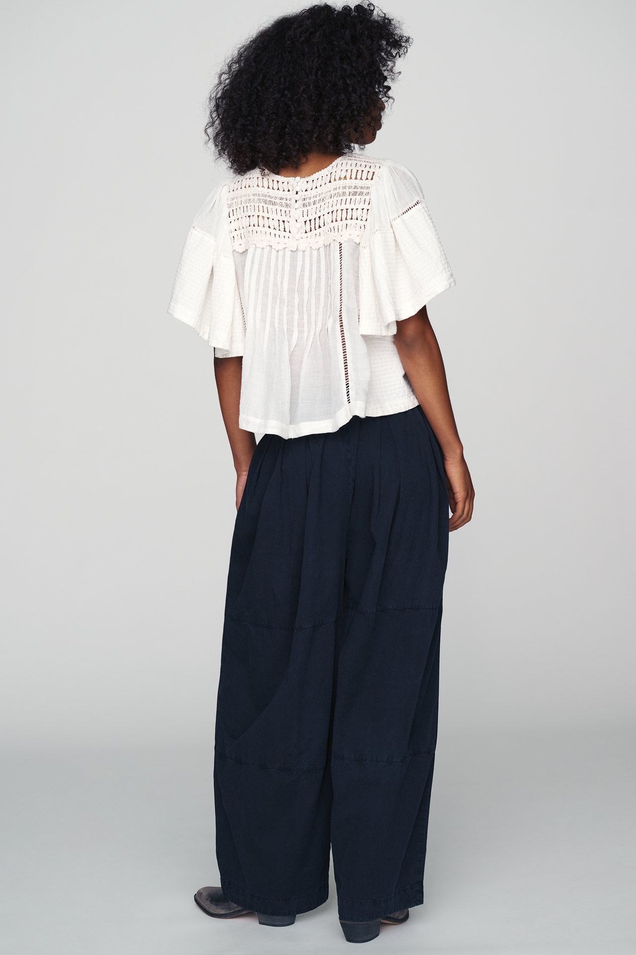 By Anthropologie Tie-Front Wide-Leg Pull-On Pants