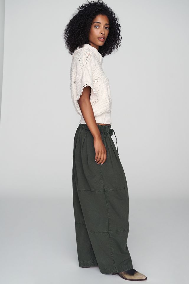 By Anthropologie Tie-Front Wide-Leg Pull-On Pants #1