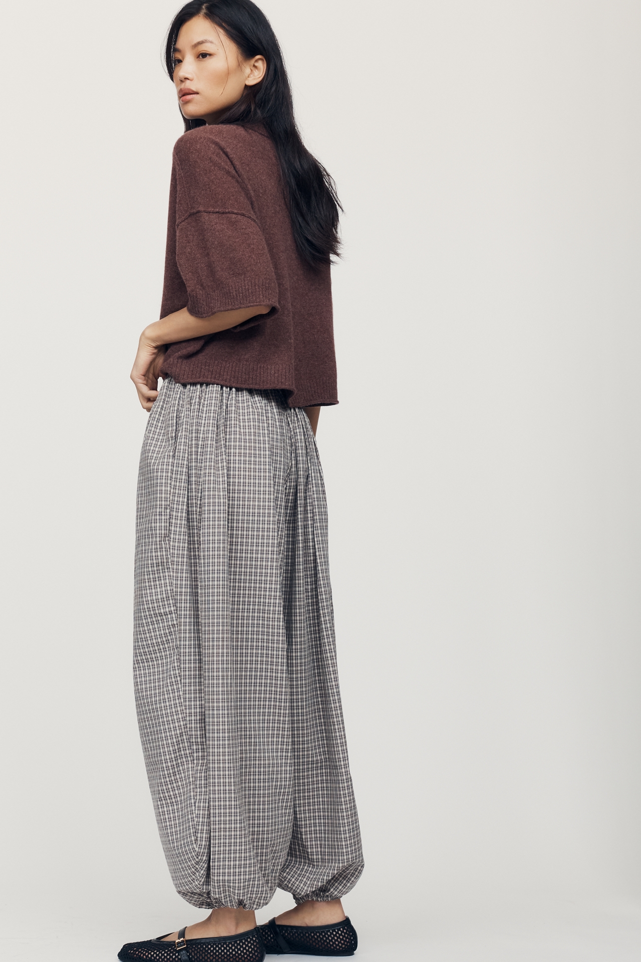 Daisy Street Sesame 100% Cotton Harem Pants