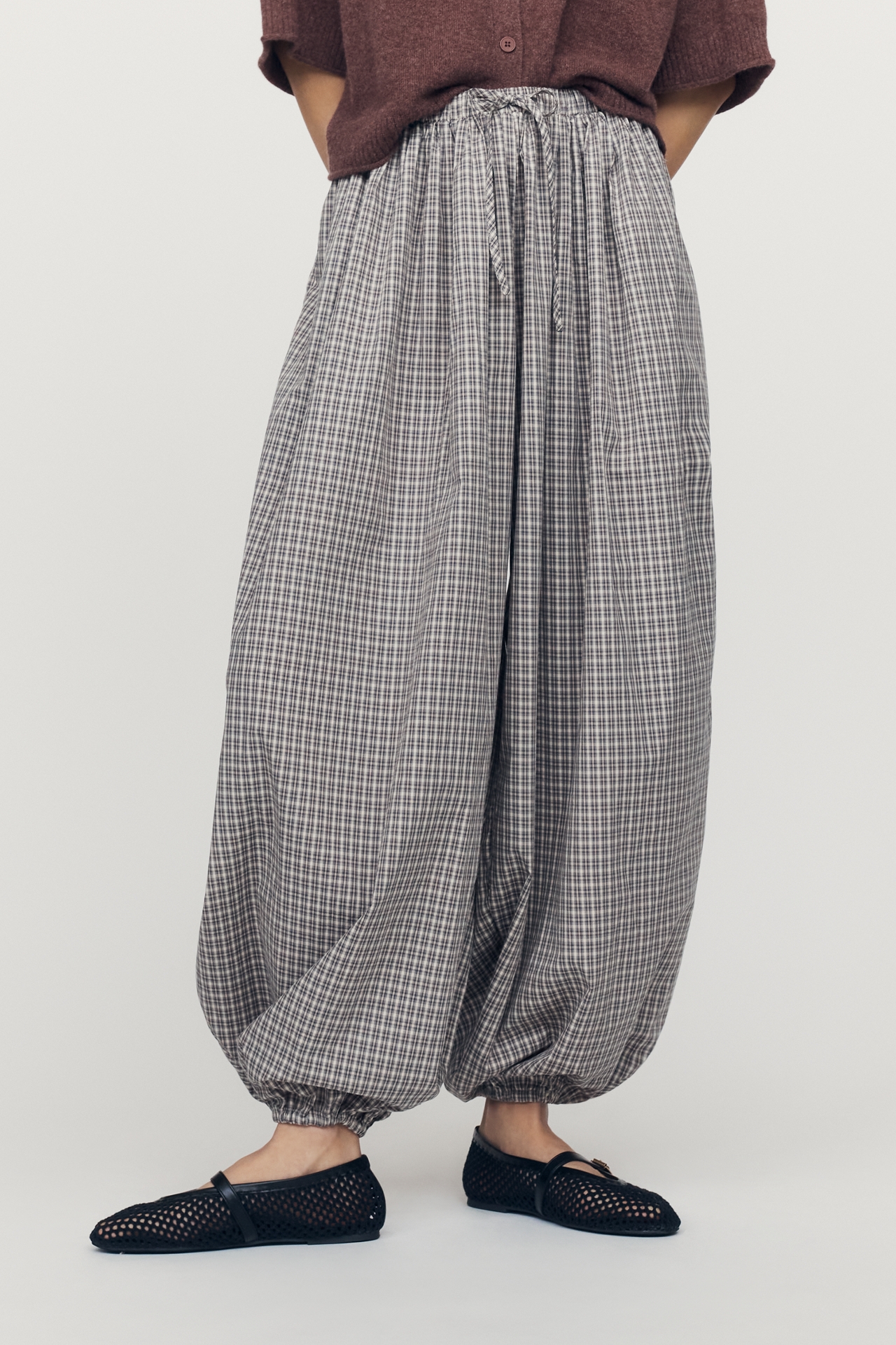Daisy Street Sesame 100% Cotton Harem Pants