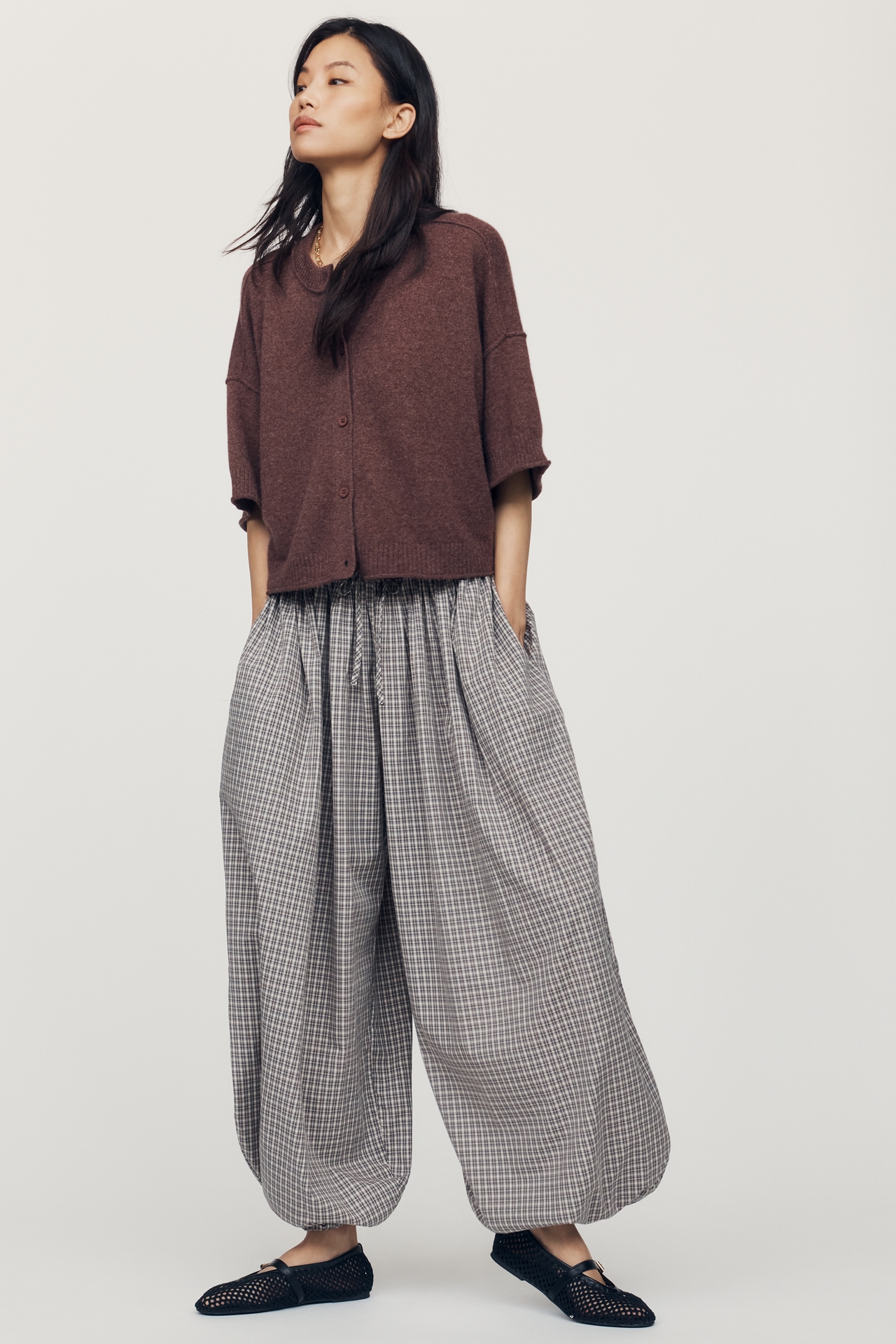 Daisy Street Sesame 100% Cotton Harem Pants
