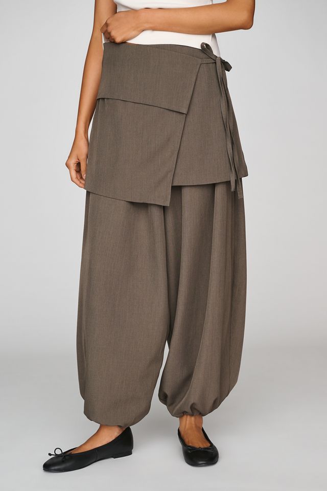 Muse Assembly Milly Wrap-Skirt Trousers #3