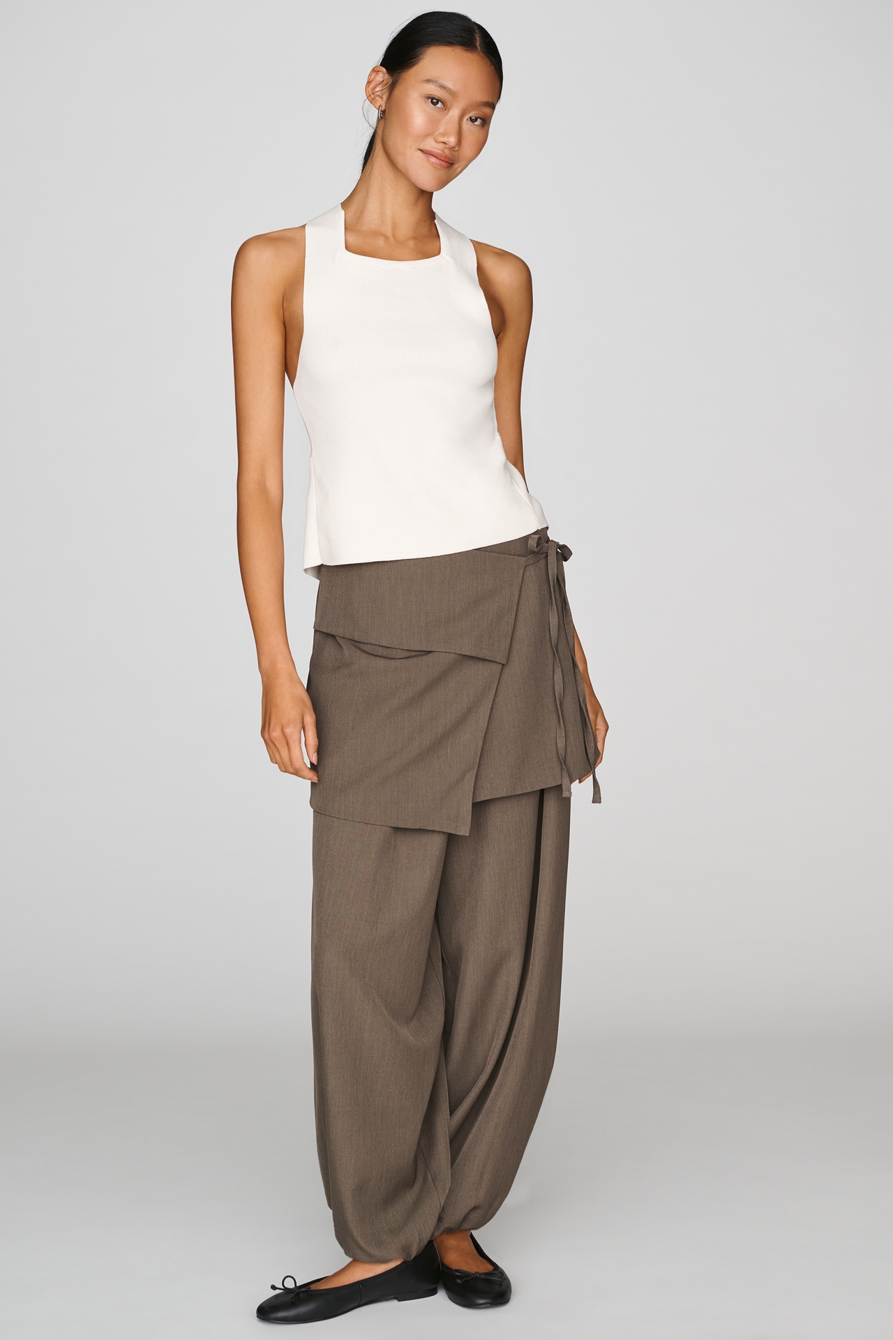 Muse Assembly Milly Wrap-Skirt Trousers