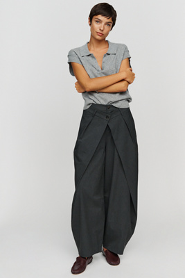 Muse Assembly Melena Trousers Pants In Grey
