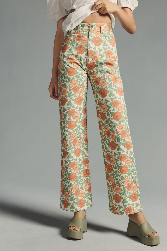 Rolla's Rambling Floral Heidi Pants | Anthropologie