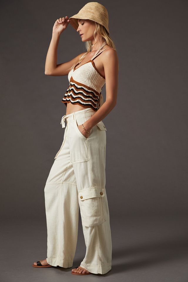 By Anthropologie Beach Cargo Pants #1