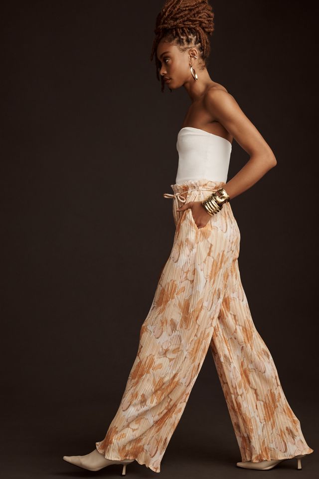 Significant Other Marlie Printed Plissé Pants