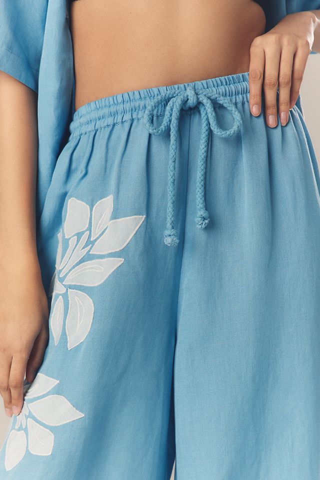 Significant Other Tammy Linen Blend Wide-Leg Pants #3