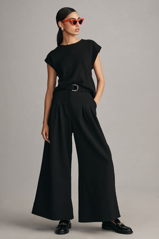 Acler Strathmere Belted Wide-Leg Pants | Anthropologie