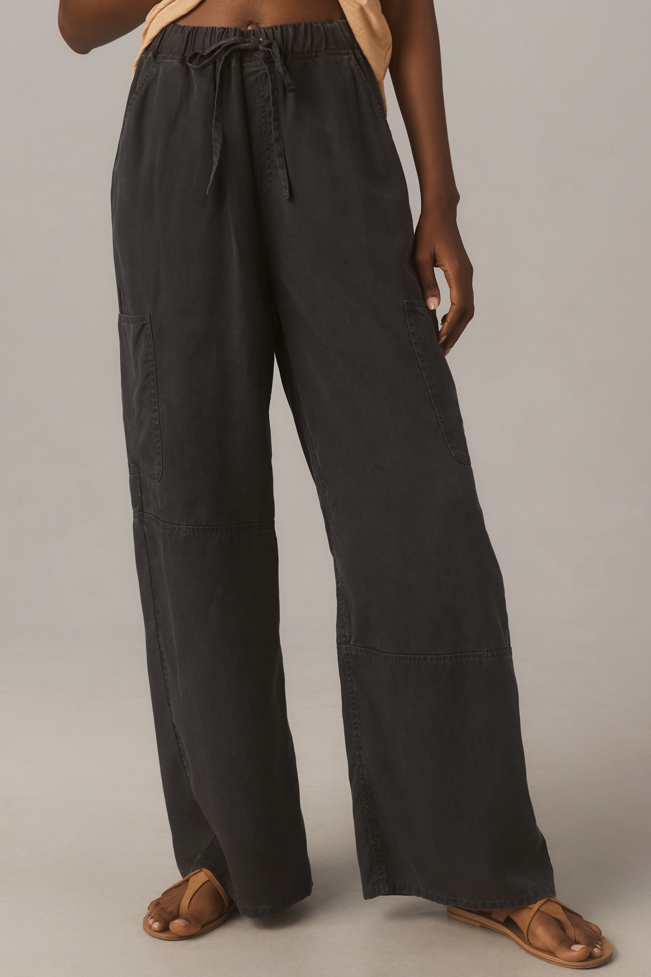 By Anthropologie Pull-On Wide-Leg Cargo Pants