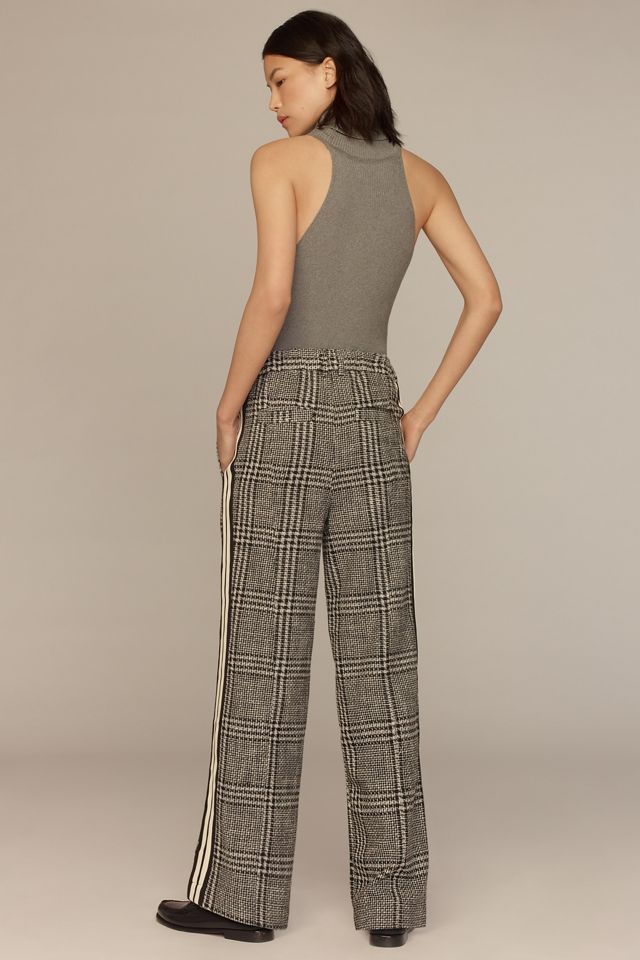 By Anthropologie Pull-On Plaid Track Pants #2