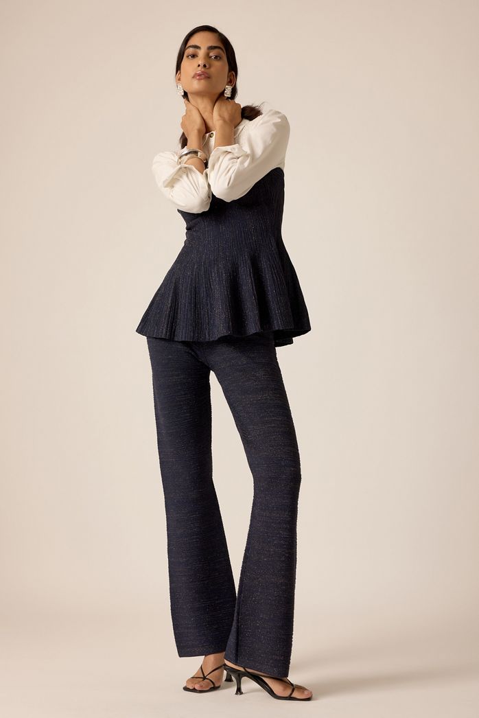 By Anthropologie Shine Knit Trousers
