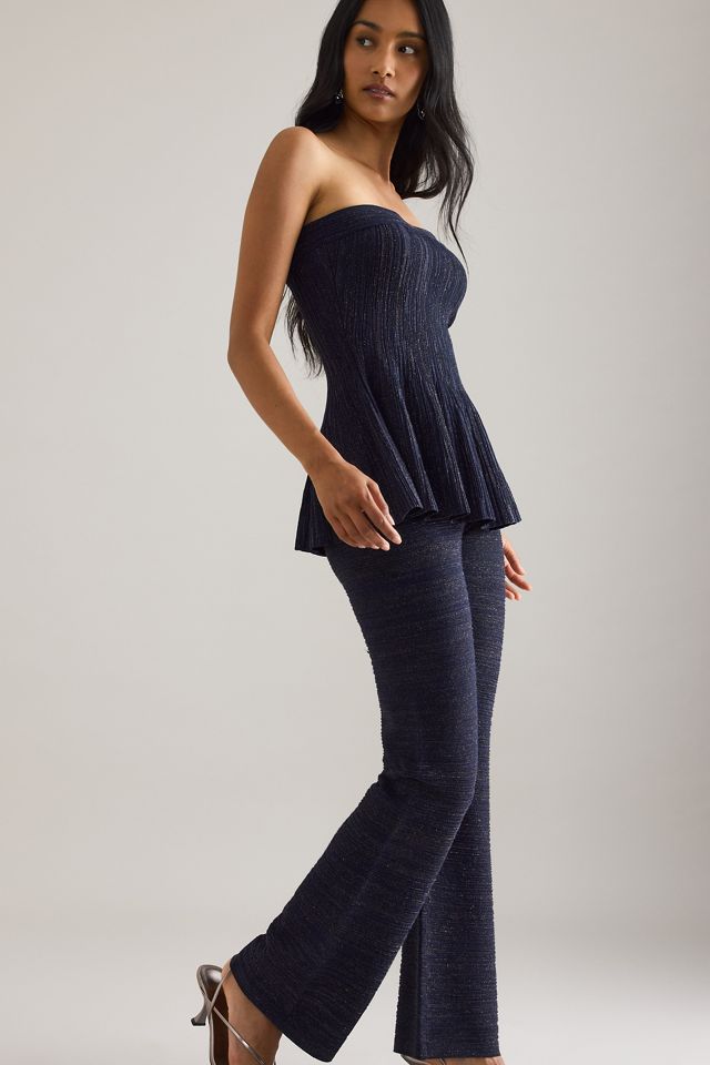 By Anthropologie Shine Knit Trousers #3