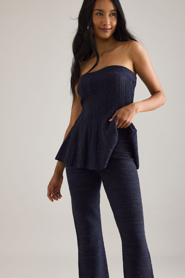 By Anthropologie Shine Knit Trousers #5