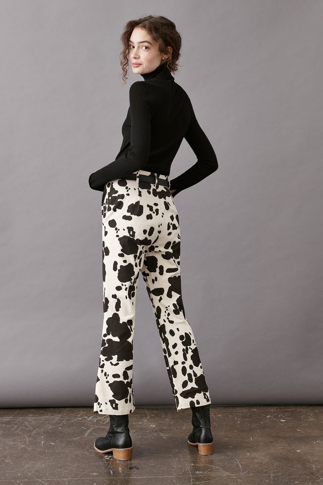 Topshop cow print online joggers