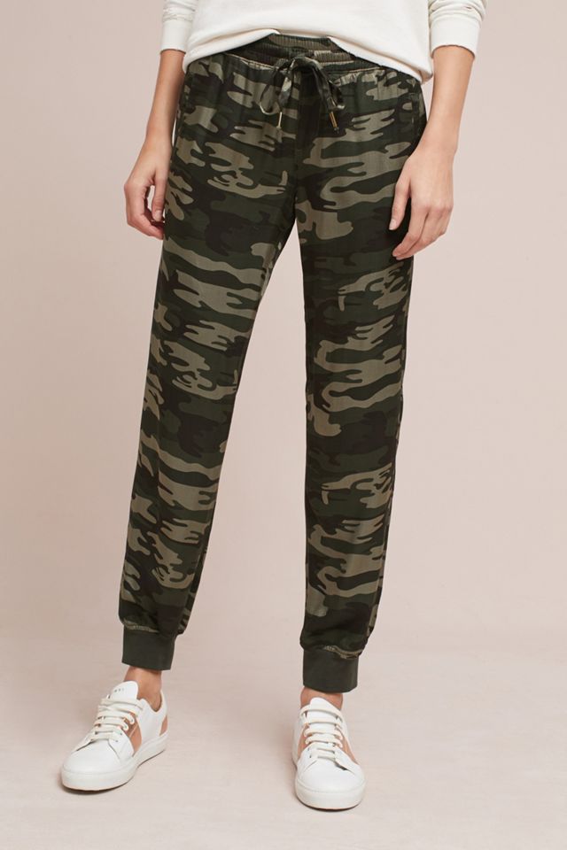 Camo Satin Joggers #1
