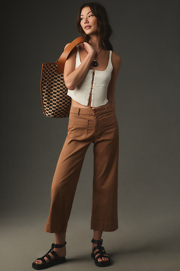 Sanctuary The Marine Wide-leg Pants In Brown
