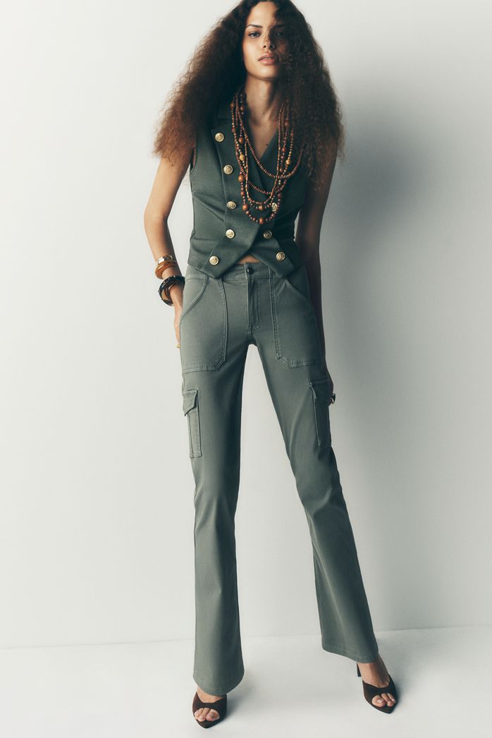 Sanctuary Sculpted Hayden Cargo Bootcut Trousers