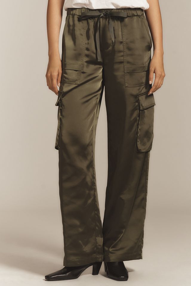 Sanctuary Satin Cargo Pants #1