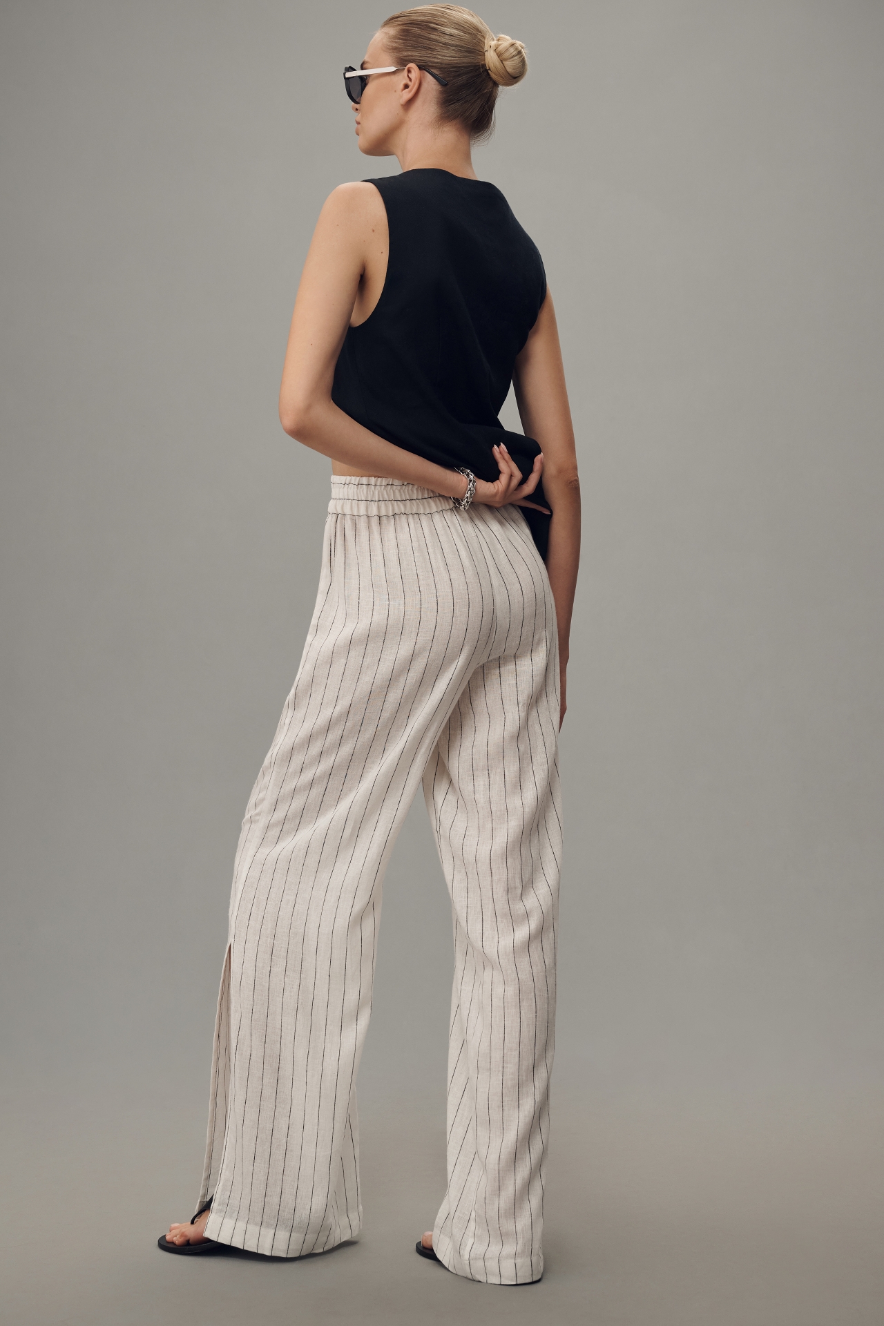 Sanctuary Ocean Front Linen Pull-On Pants