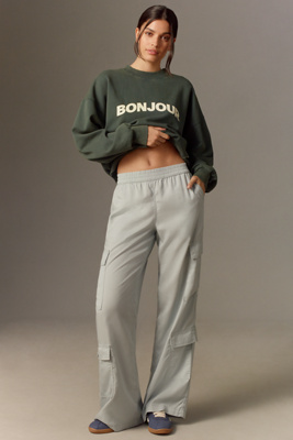 Sanctuary Down To Earth Cargo Pants In Blue