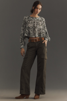 Sanctuary Rebel Straight-leg Pants In Green