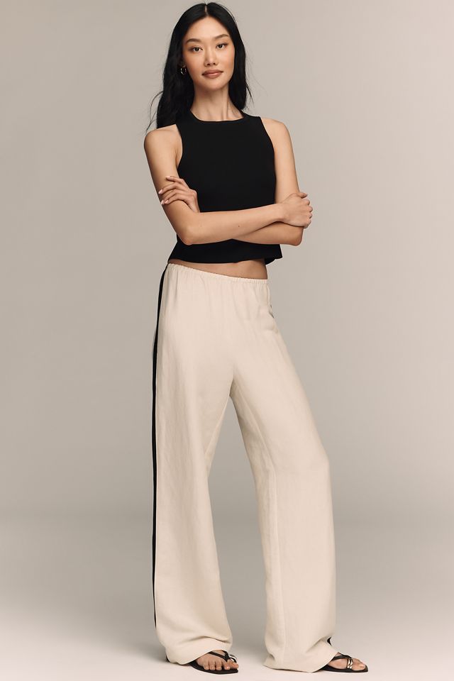 Sanctuary Linen Blend Track Pants #3