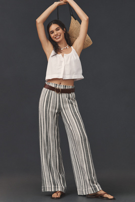 Sanctuary Relaxed Cotton Pull-on Pants In Multi