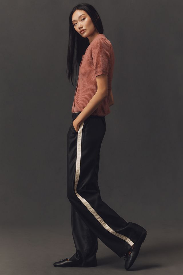 Sanctuary Coated-Twill Track Pants #1