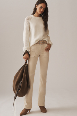 Sanctuary Hayden Corduroy Bootcut Pants In Neutral