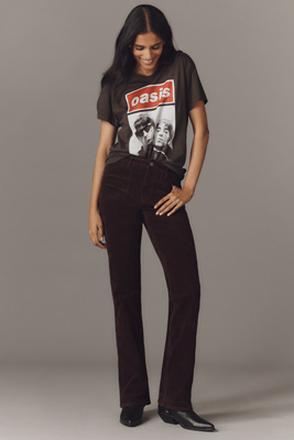 Sanctuary Brook Velveteen Bootcut Pants In Black